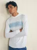 Shorelite UPF Hoodie - White Surf Stripe sold by Faherty