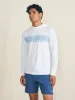 Shorelite UPF Hoodie - White Surf Stripe sold by Faherty