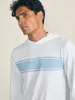 Shorelite UPF Hoodie - White Surf Stripe sold by Faherty