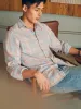 Sunwashed Chambray Shirt - Coral Bay Plaid sold by Faherty