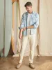 Organic Cotton Slim Straight Denim (30" Inseam) - Stone sold by Faherty