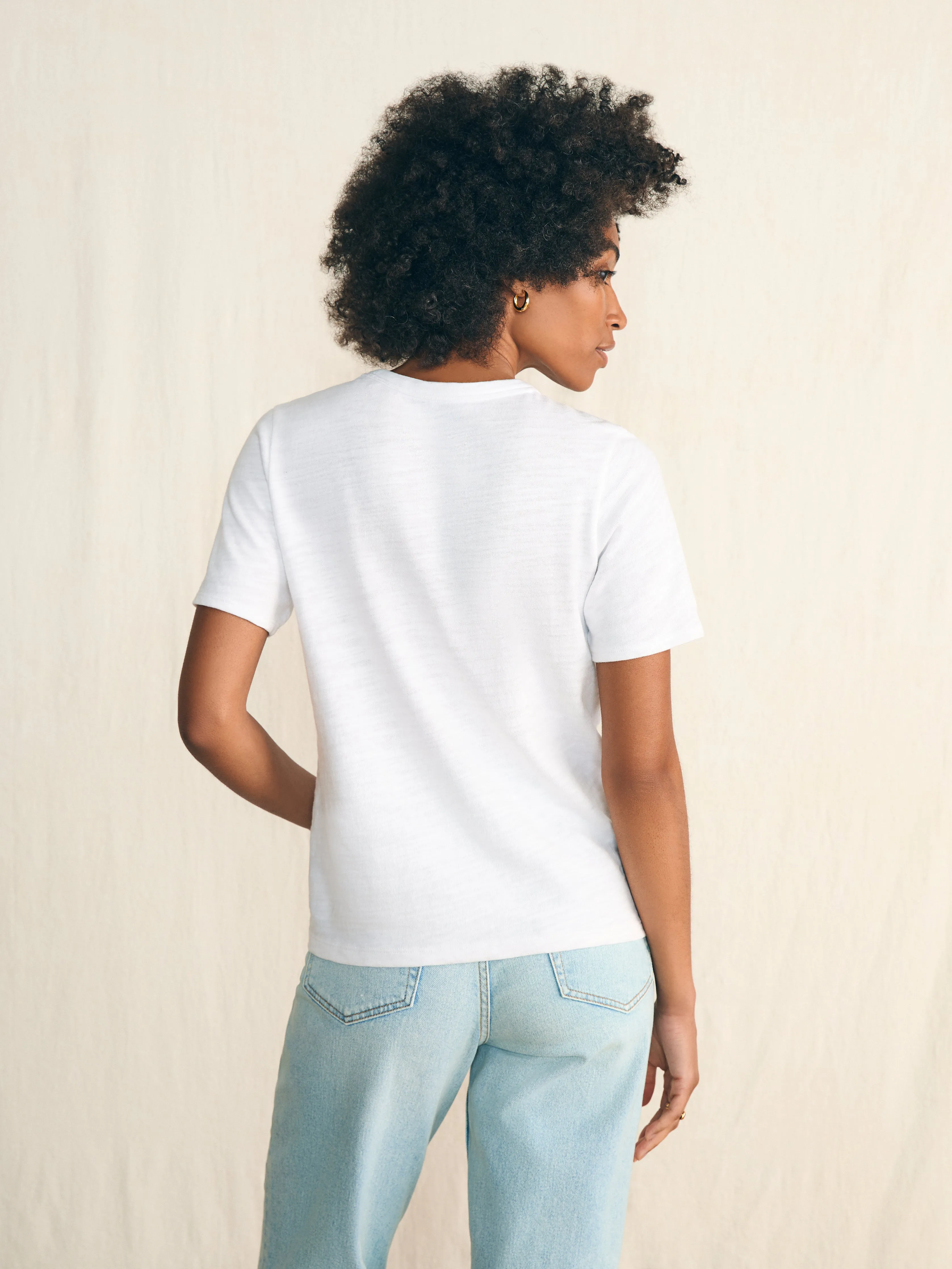 Sunwashed Slub Graphic Tee - Biarritz Coast sold by Faherty product image thumbnail 5