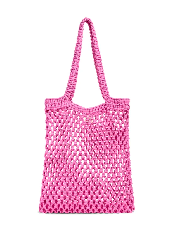 Sunwashed Macrame Tote - Cone Flower sold by Faherty