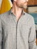 Sunwashed Chambray Shirt - Silver Falls Plaid sold by Faherty
