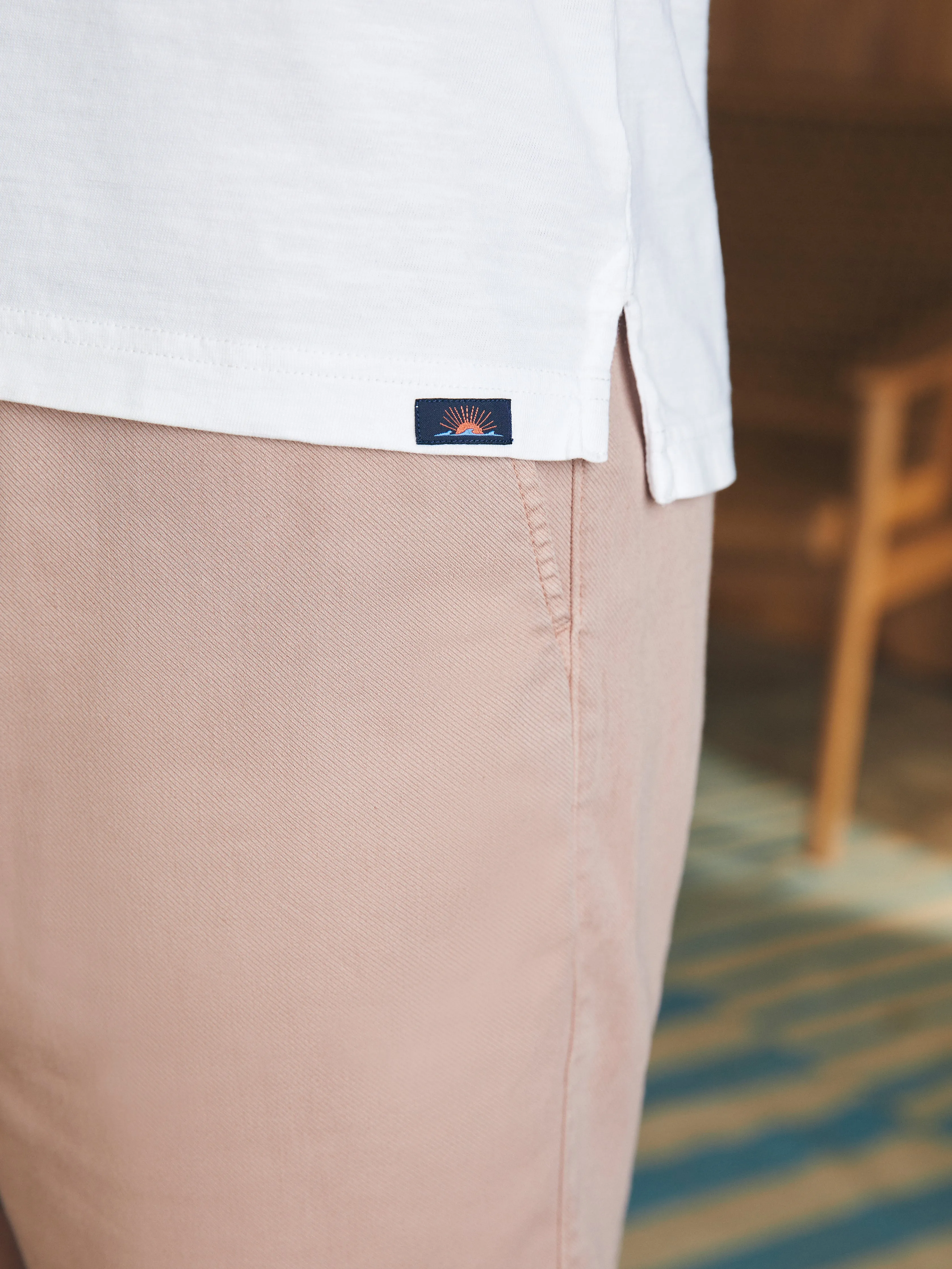 Sunwashed T-Shirt Polo - White sold by Faherty product image thumbnail 4