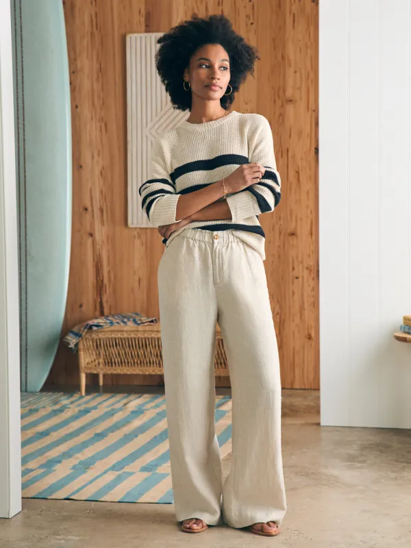 Monterey Linen Pant - Flax sold by Faherty