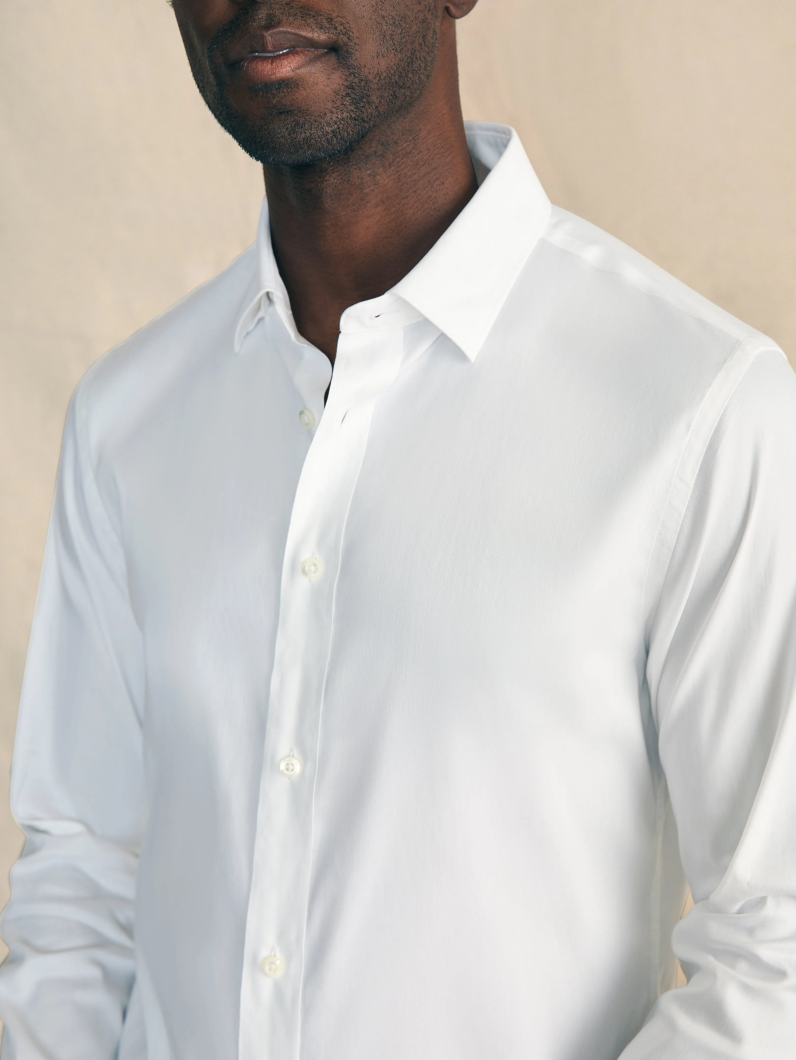 Movement™ Dress Shirt (Tall) - Cloud White sold by Faherty product image thumbnail 2