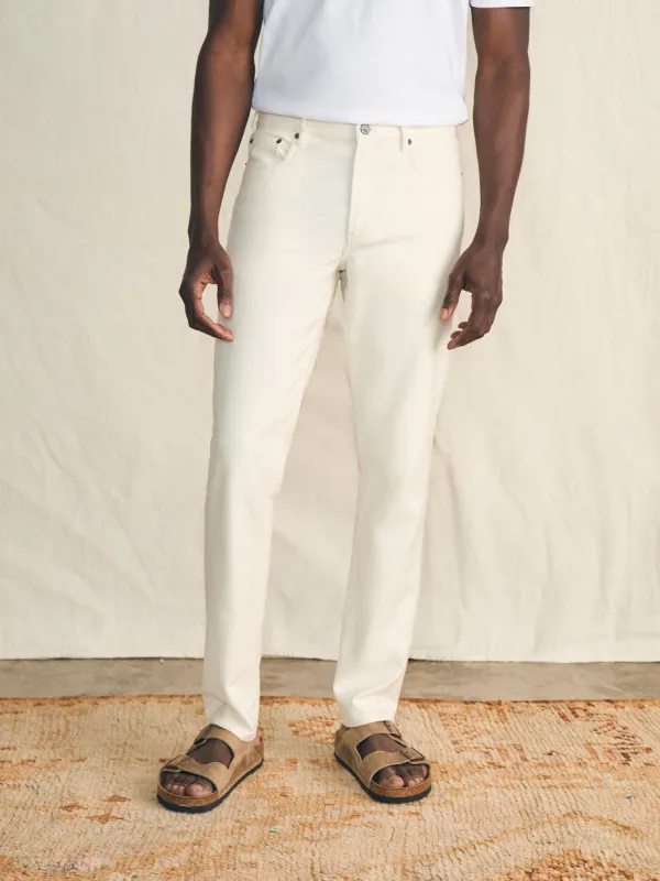Stretch Terry™ 5-Pocket Pant - Cabo Blanco sold by Faherty