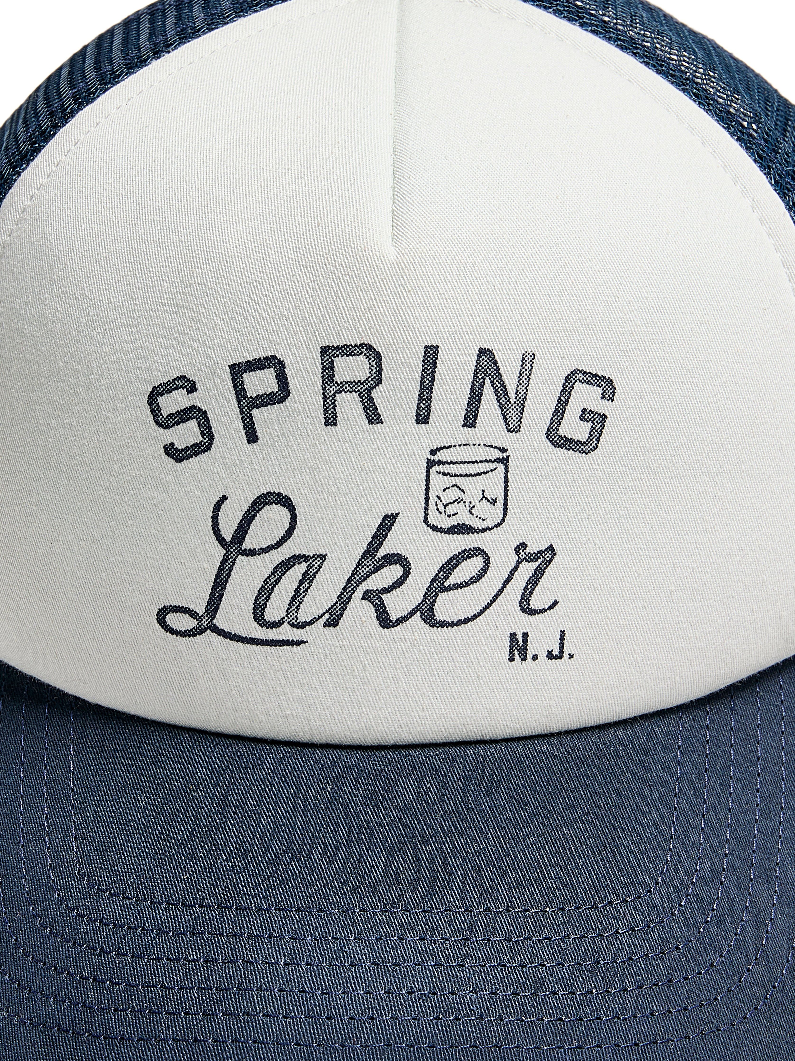Spring Laker Trucker - White Navy sold by Faherty product image thumbnail 4