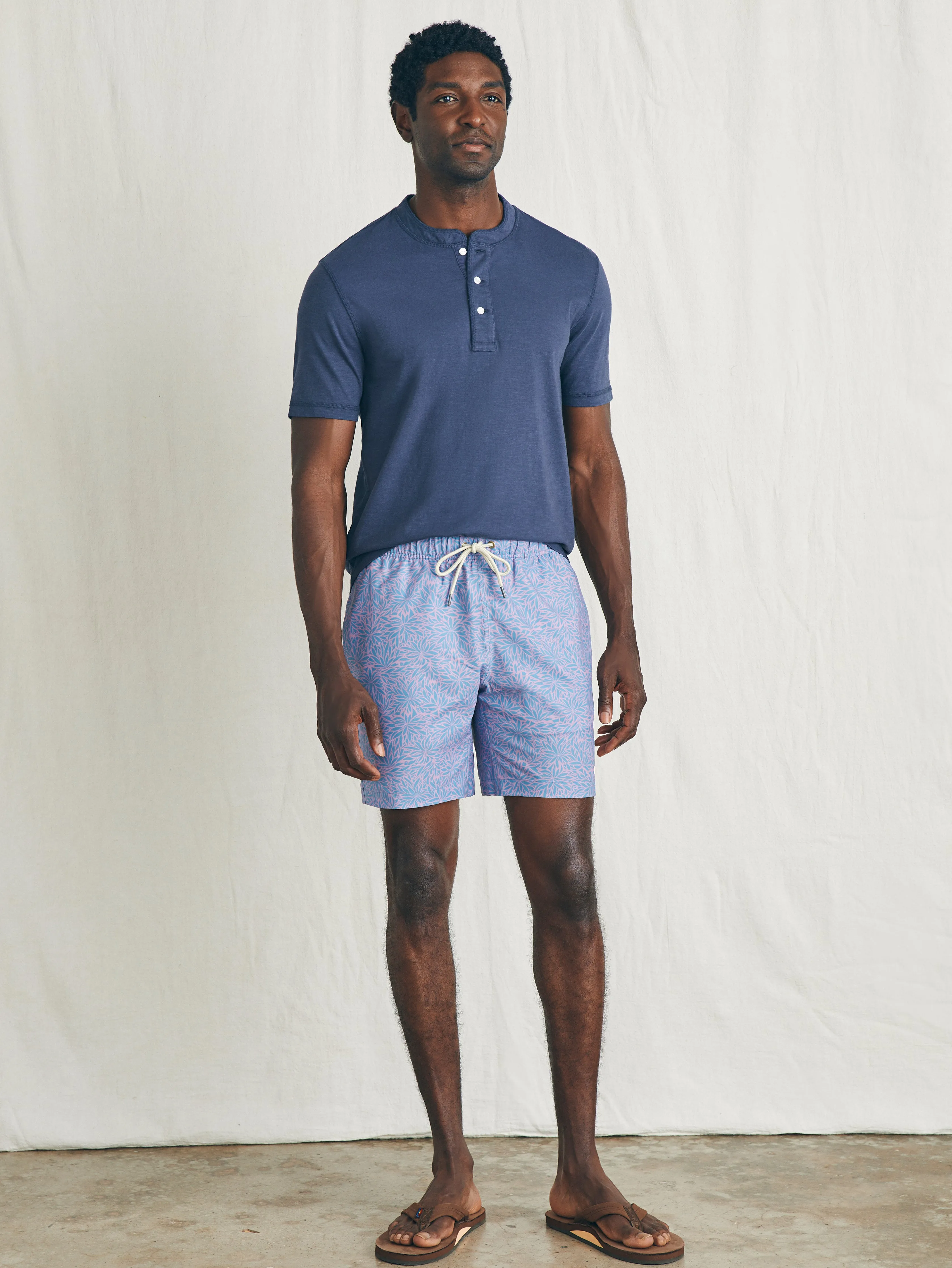 Sunwashed Trunk - Night Orchid Frond sold by Faherty product image thumbnail 3