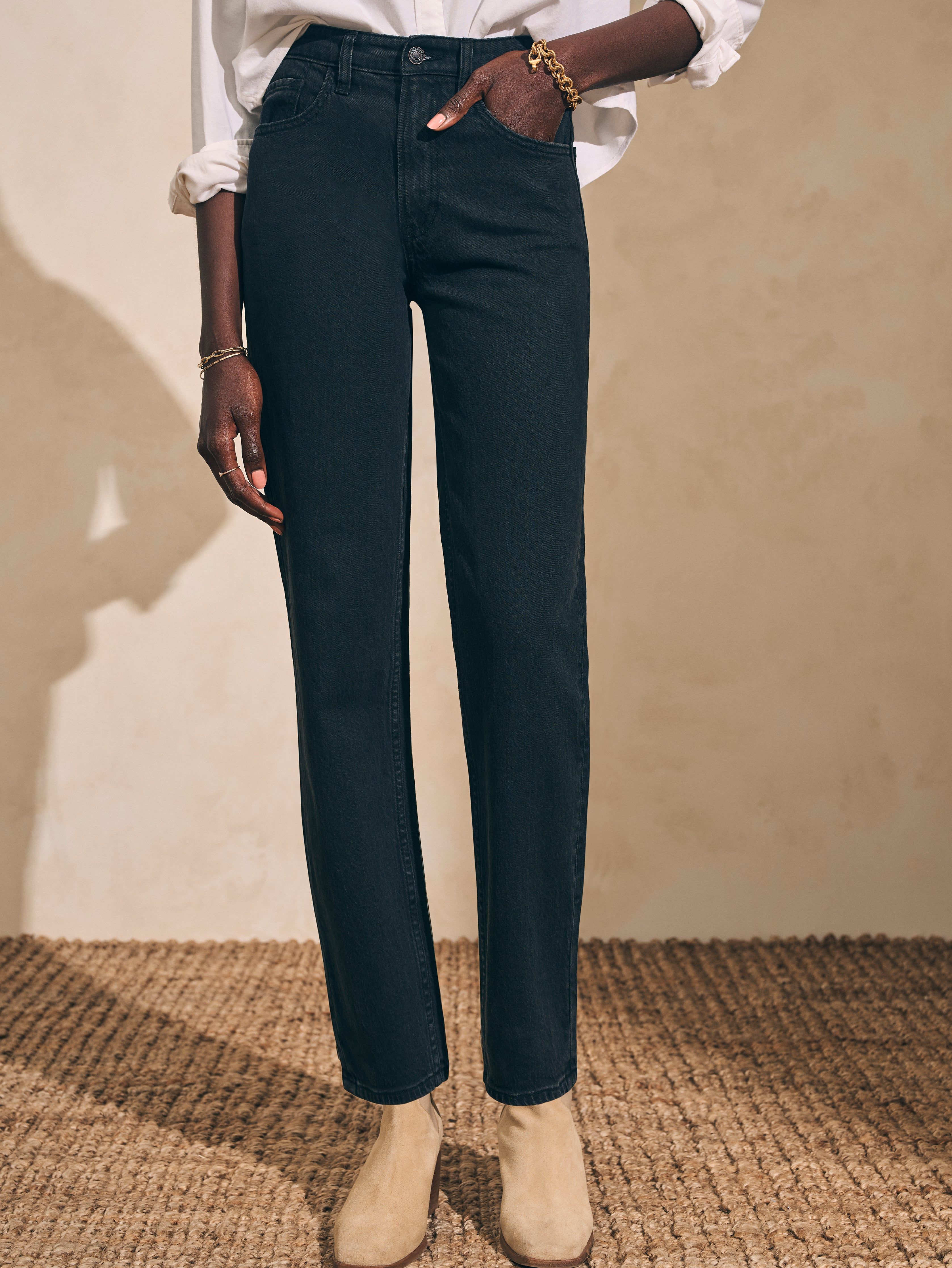 Organic Cotton Slim Straight Denim - Blackcliff Wash sold by Faherty product image thumbnail 3