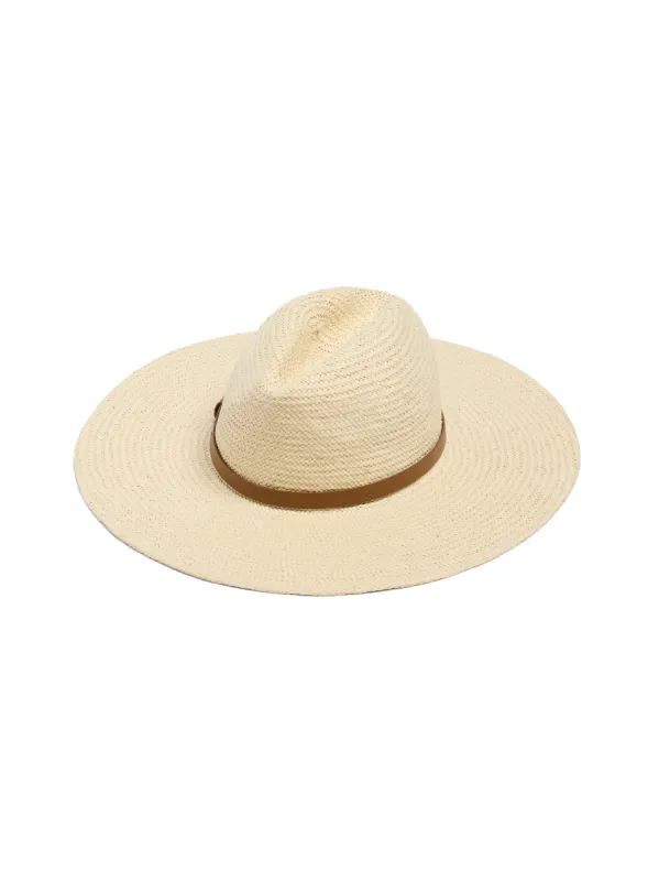 Paper Packable Rancher Hat - Cream sold by Faherty