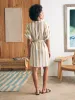 Willow Dress - Bronze Stripe sold by Faherty