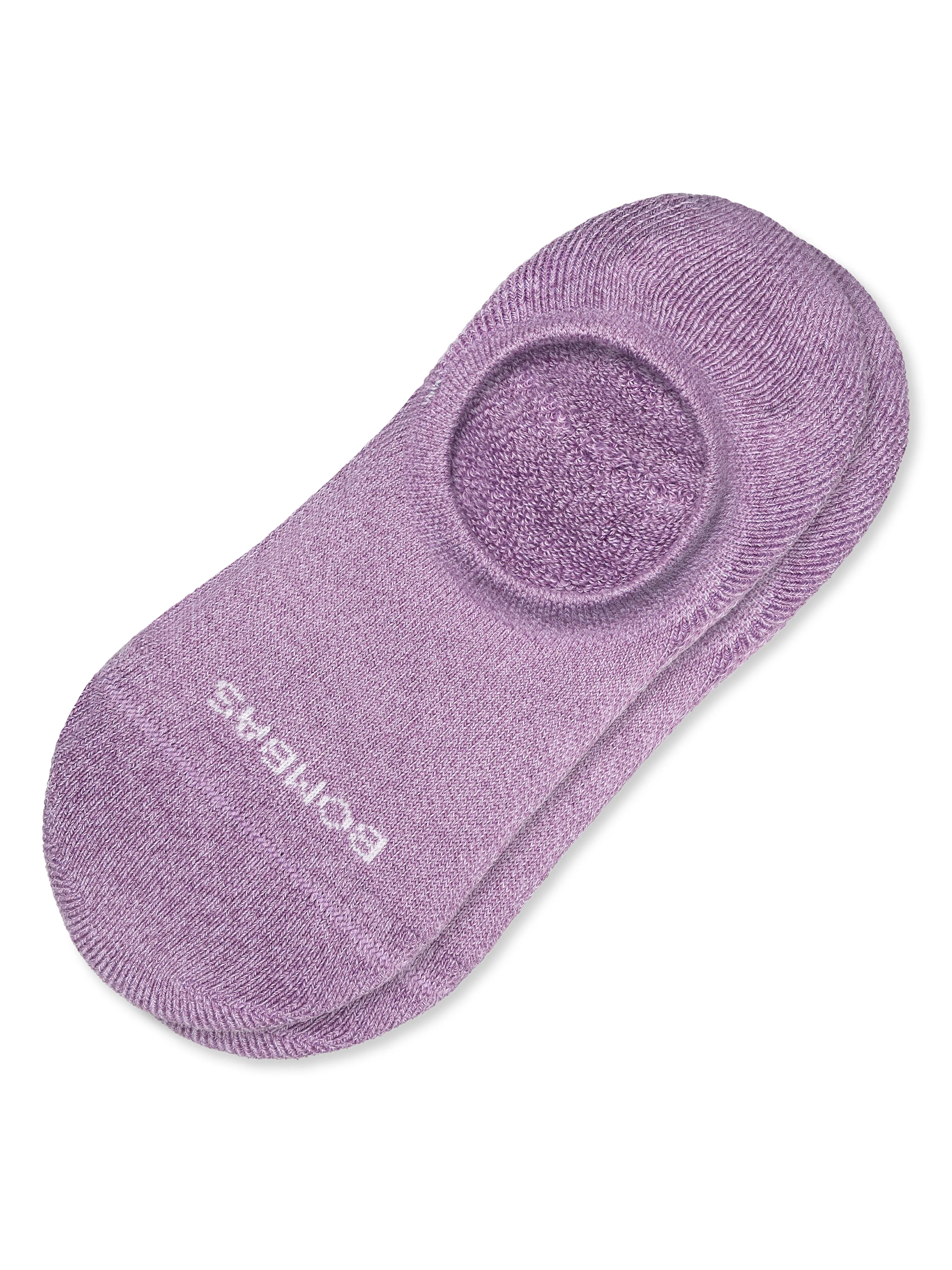 Bombas Marl Cushioned No Show - Dusty Plum sold by Faherty