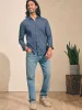 Sunwashed Knit Shirt (Single Pocket) (Tall) - Dune Navy sold by Faherty