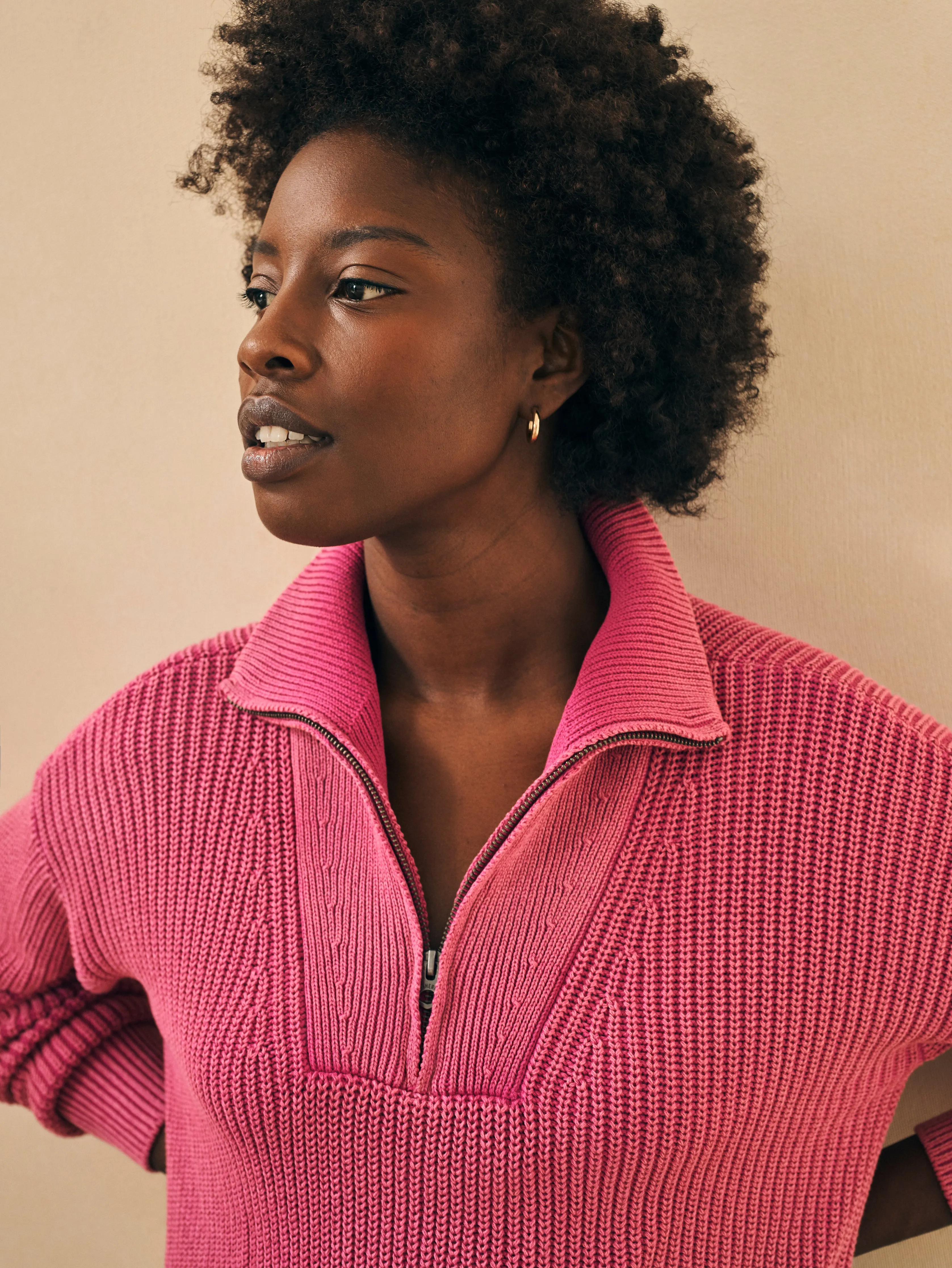 Sunwashed Mariner Sweater - Festival Fushia sold by Faherty product image thumbnail 3