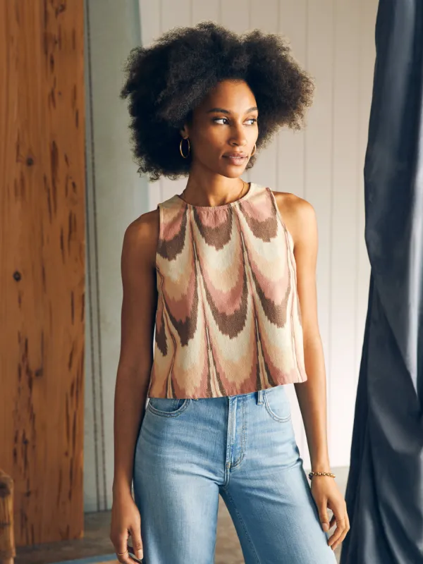 Shoreline Shell Top - Desert Ikat sold by Faherty