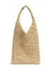 Raffia Crochet Hobo Tote - Natural sold by Faherty