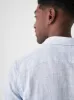 Laguna Linen Shirt - Light Blue Melange sold by Faherty