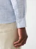 Laguna Linen Shirt - Light Blue Melange sold by Faherty