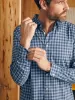 Movement™ Shirt (Tall) - Navy Skies Check sold by Faherty