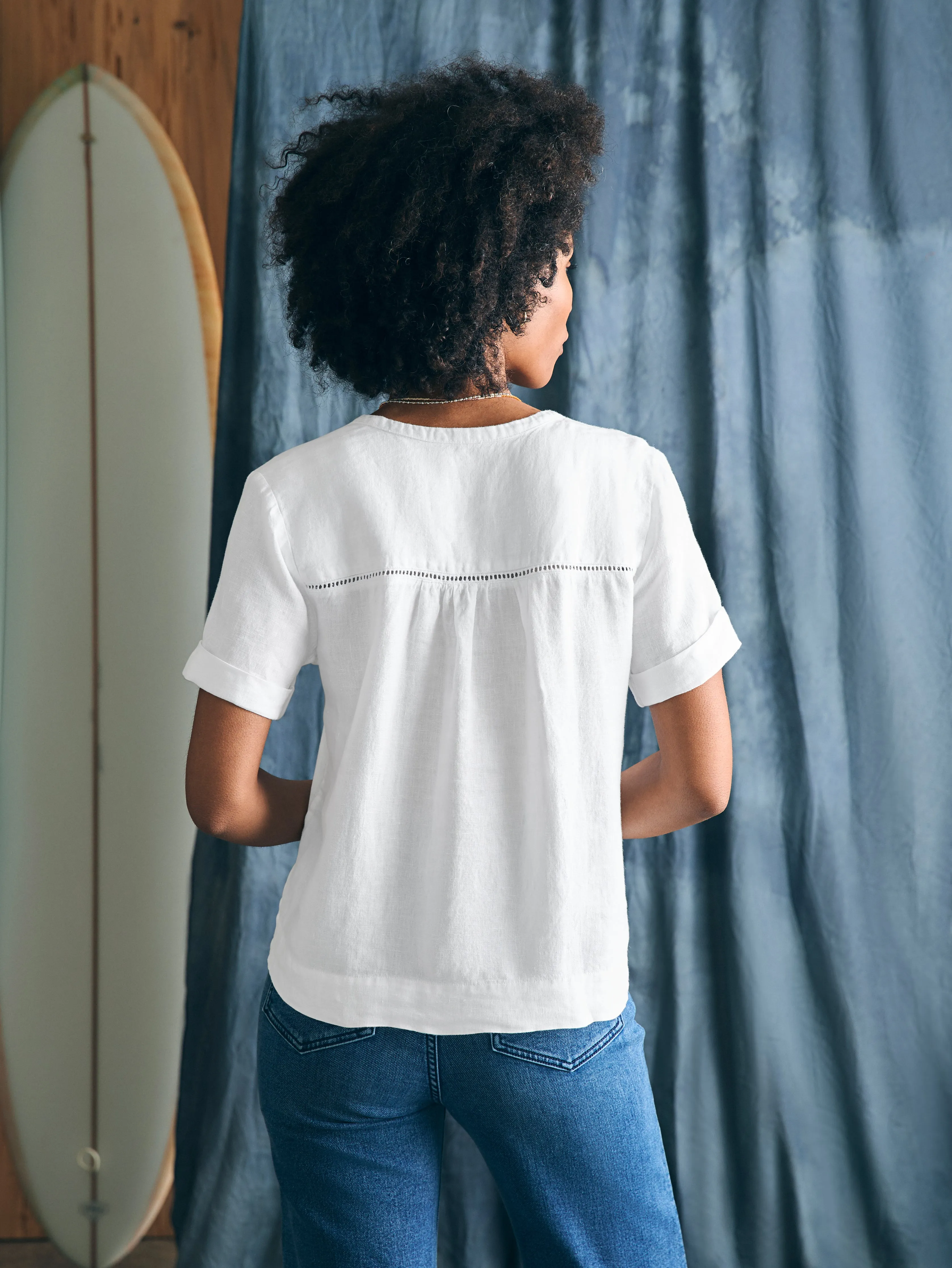 Gemina Top - White sold by Faherty product image thumbnail 5