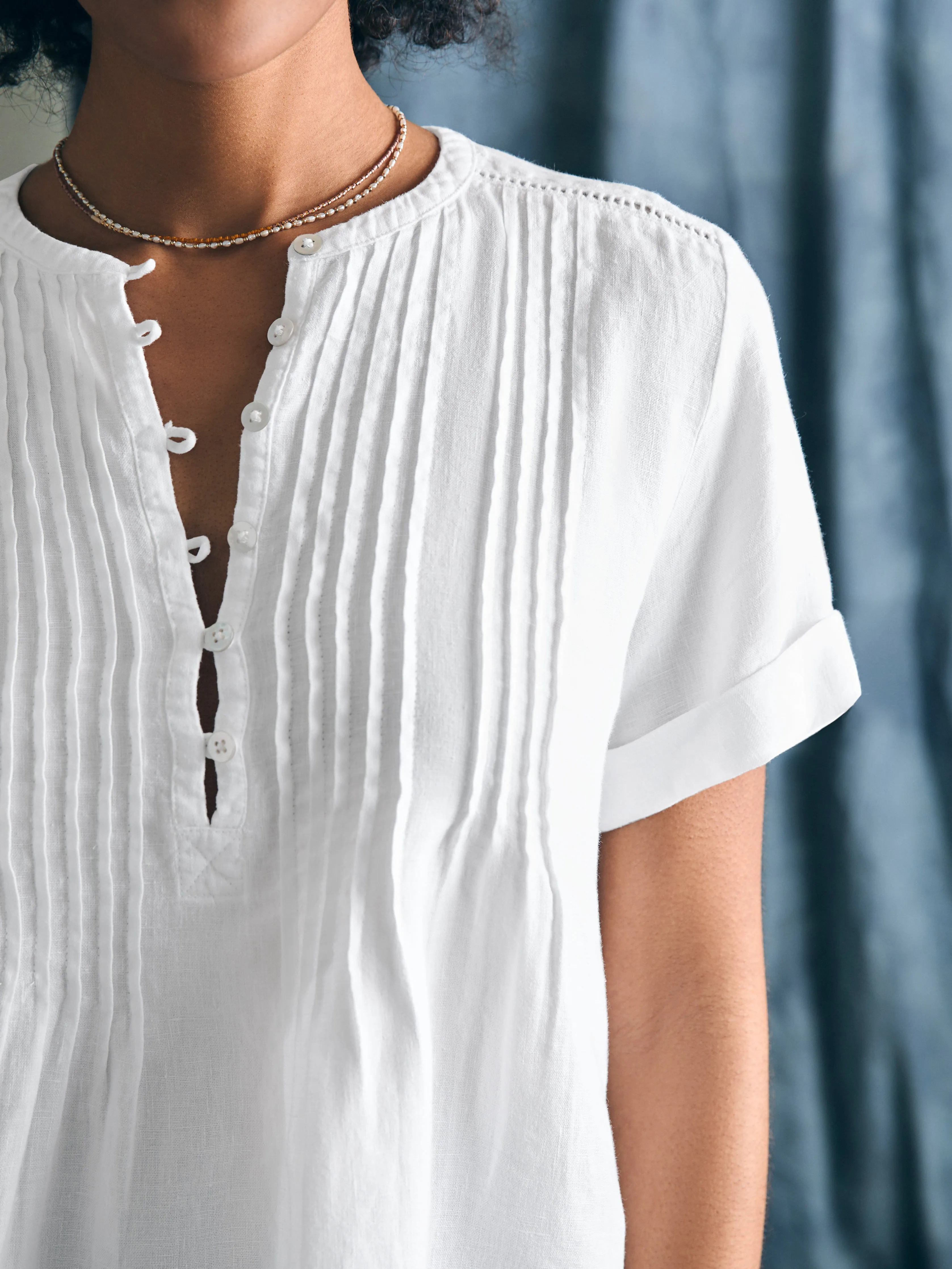 Gemina Top - White sold by Faherty product image thumbnail 2