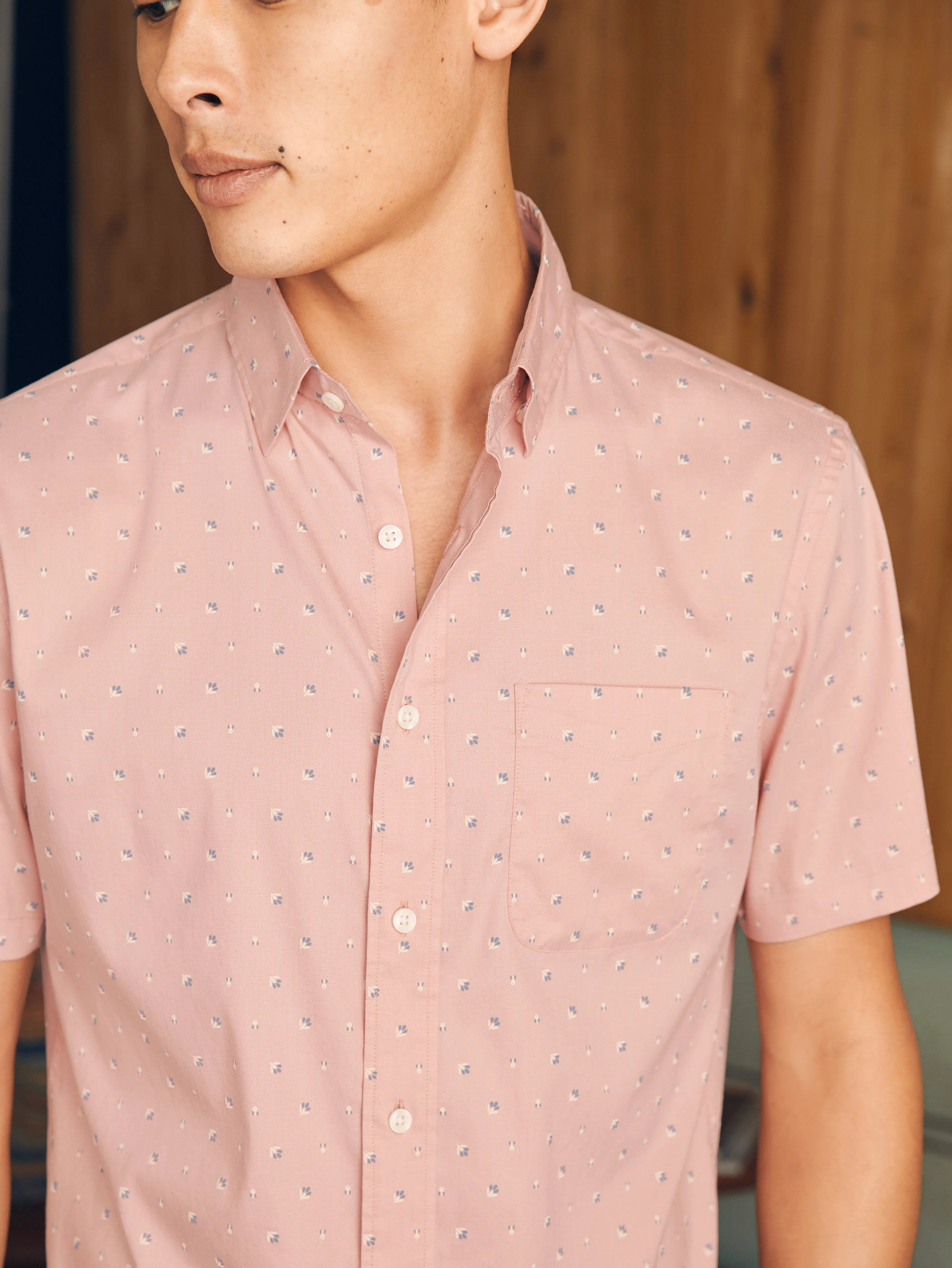 Movement™ Short-Sleeve Shirt - Prairie Floral sold by Faherty product image thumbnail 2