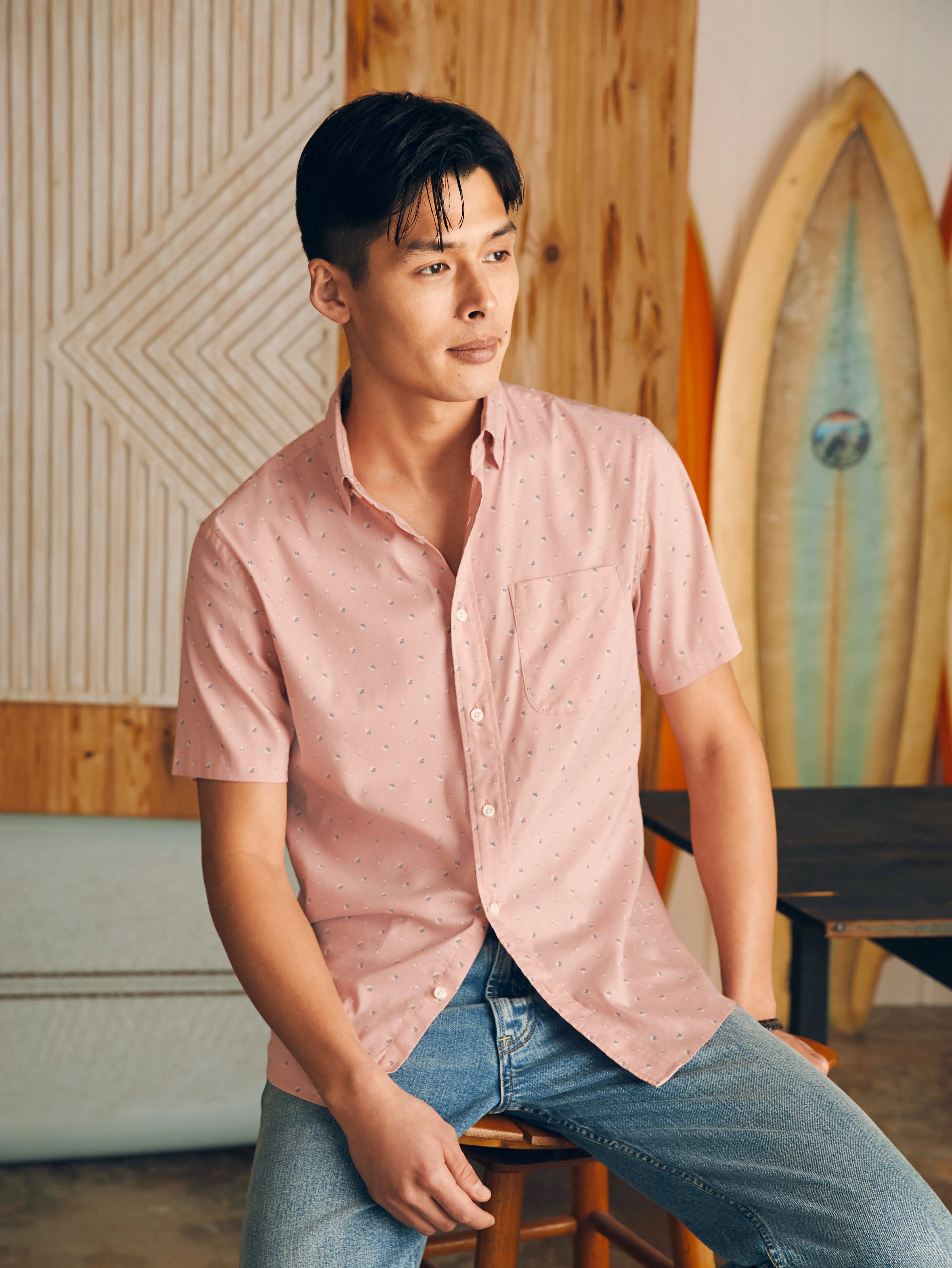 Movement™ Short-Sleeve Shirt - Prairie Floral sold by Faherty product image thumbnail 3