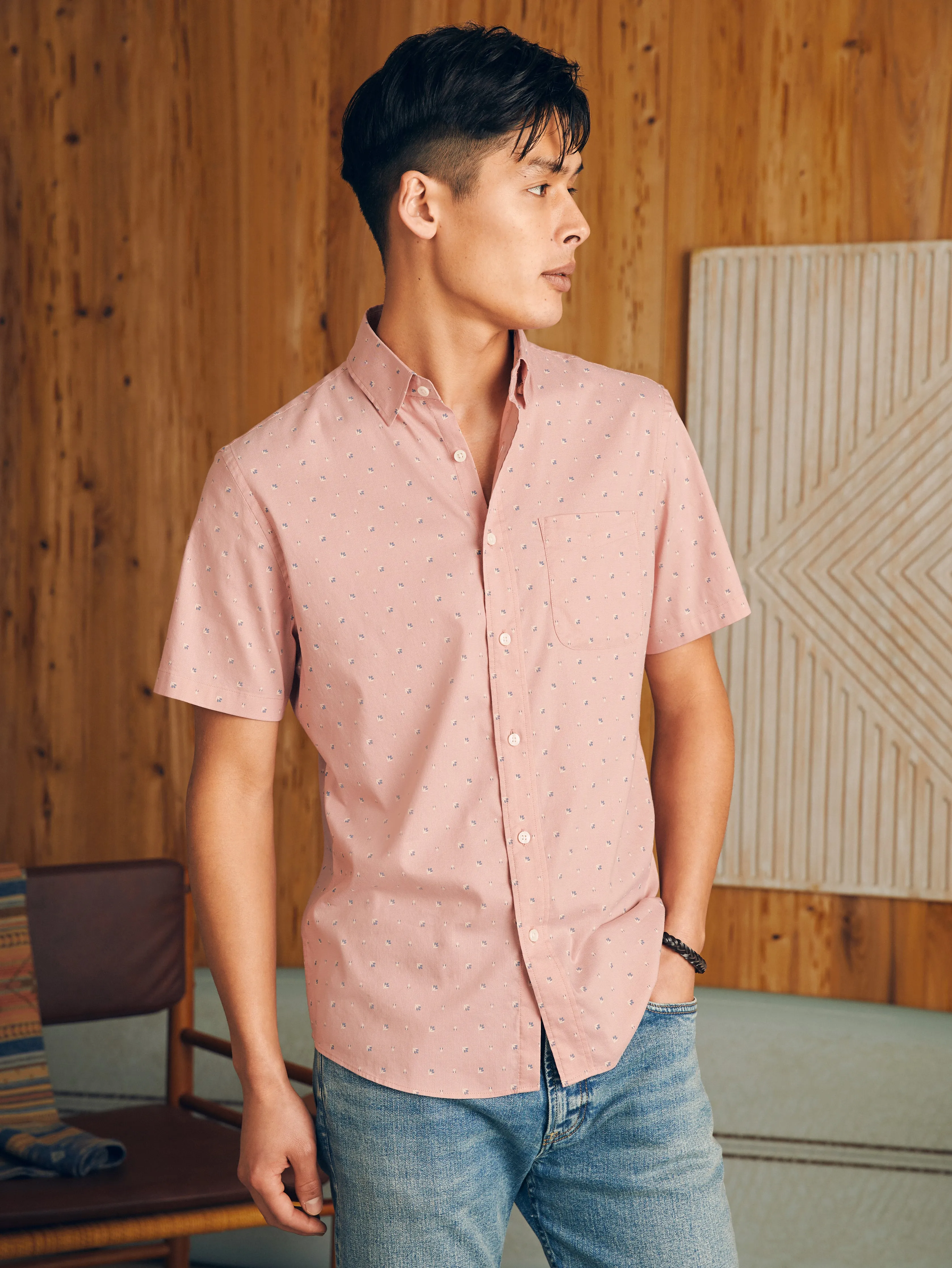 Movement™ Short-Sleeve Shirt - Prairie Floral sold by Faherty