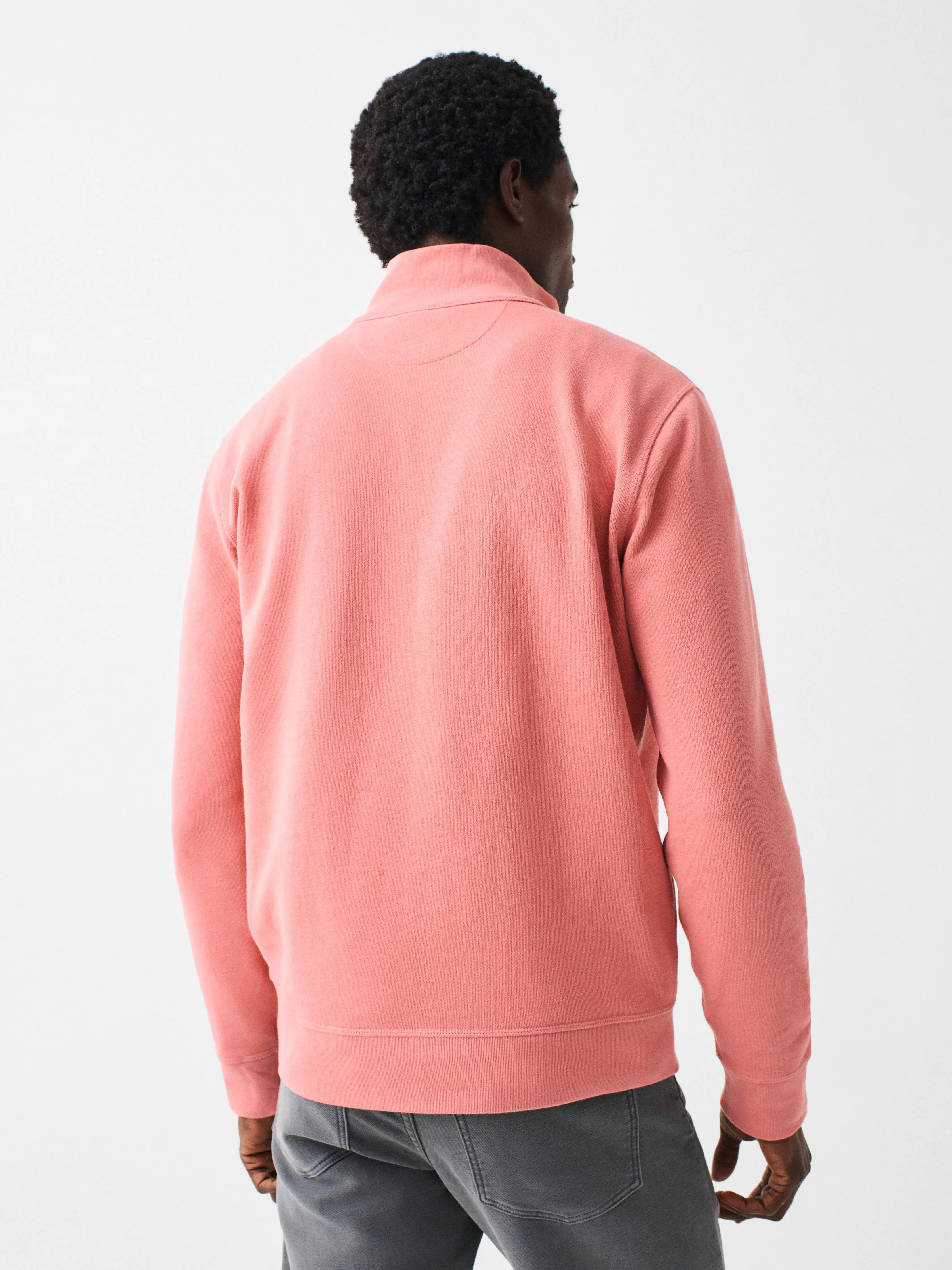 Charleston Long-Sleeve Terry Quarter Zip - Faded Flag sold by Faherty product image thumbnail 2