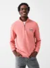 Charleston Long-Sleeve Terry Quarter Zip - Faded Flag sold by Faherty