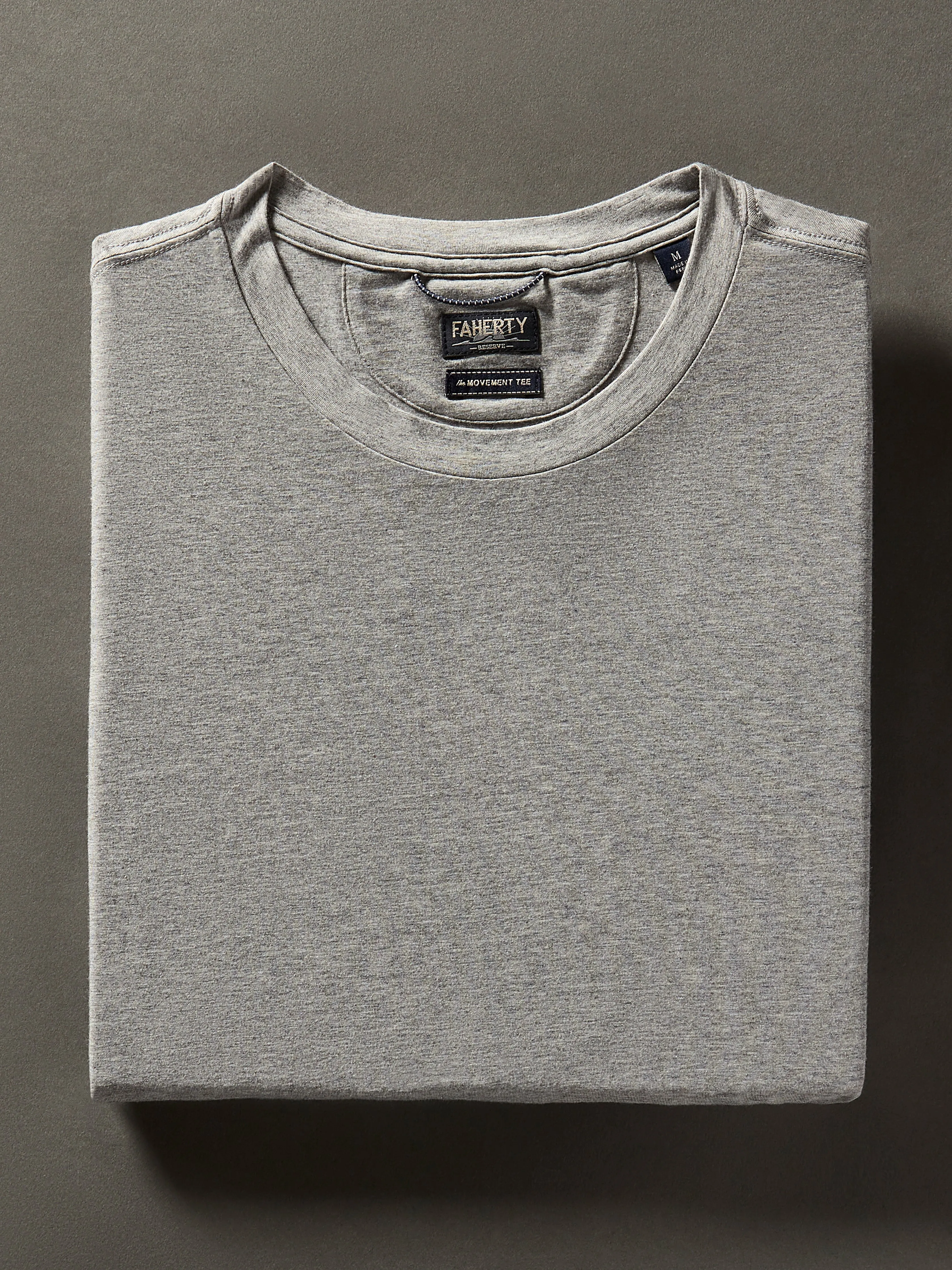 Movement™ Short-Sleeve T-Shirt - Rainier Grey Heather sold by Faherty