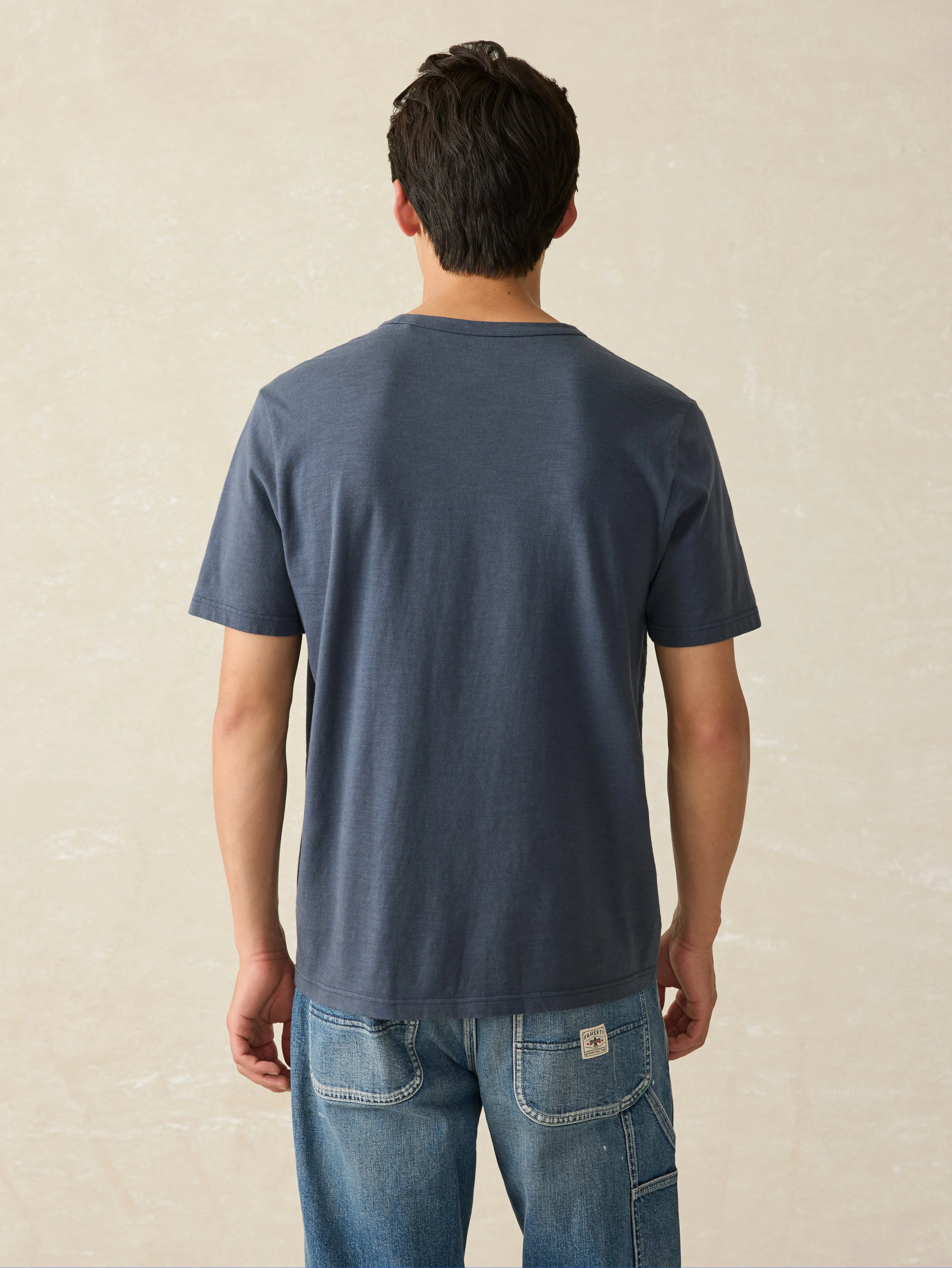 Sunwashed Tee (Tall) - Dune Navy sold by Faherty product image thumbnail 5