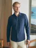 Sunwashed Knit Shirt - Dune Navy sold by Faherty