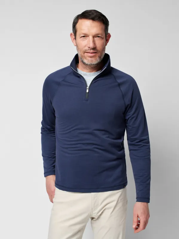 Movement™ Quarter Zip - Blue Nights sold by Faherty