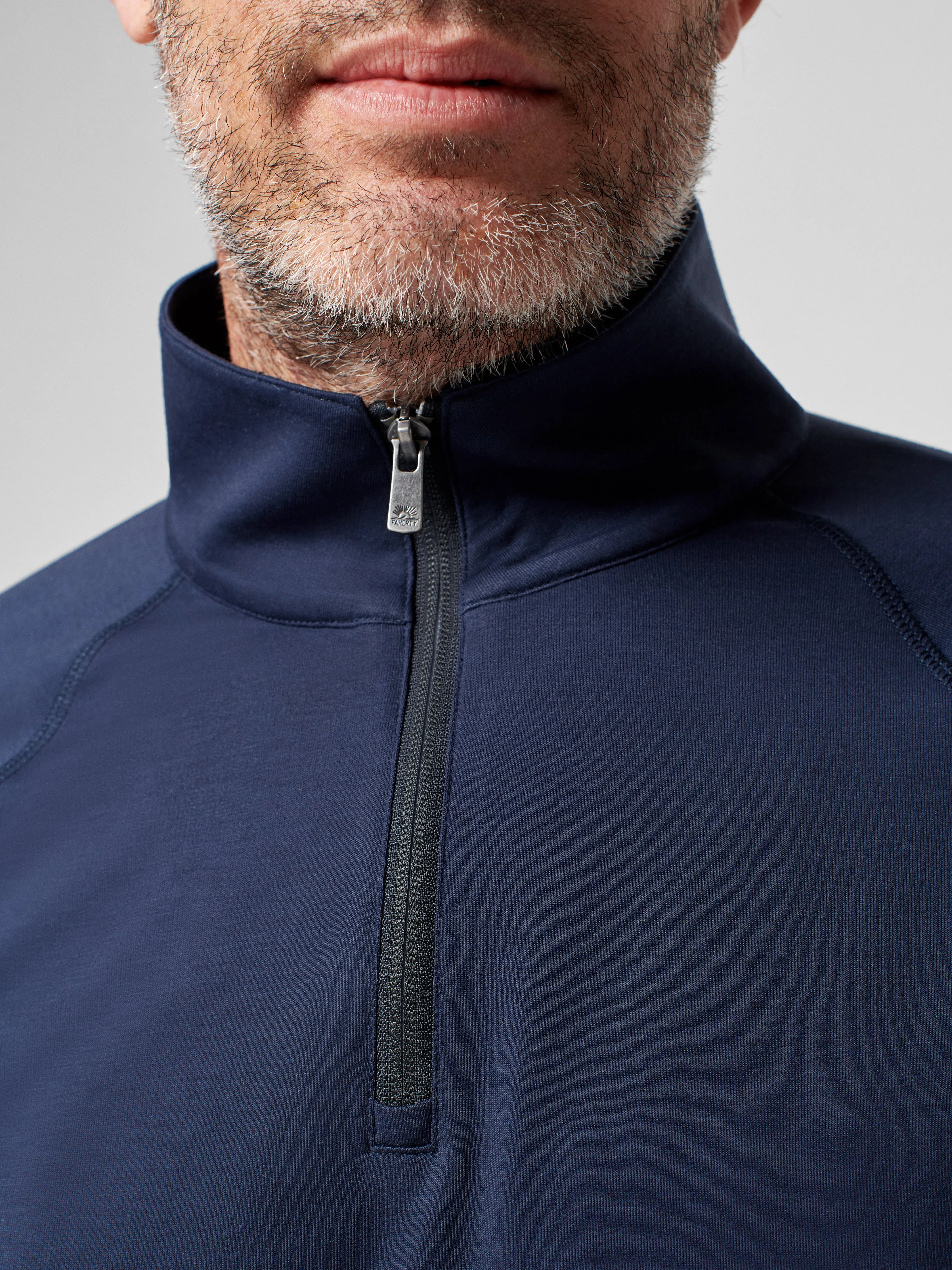 Movement™ Quarter Zip - Blue Nights sold by Faherty product image thumbnail 3