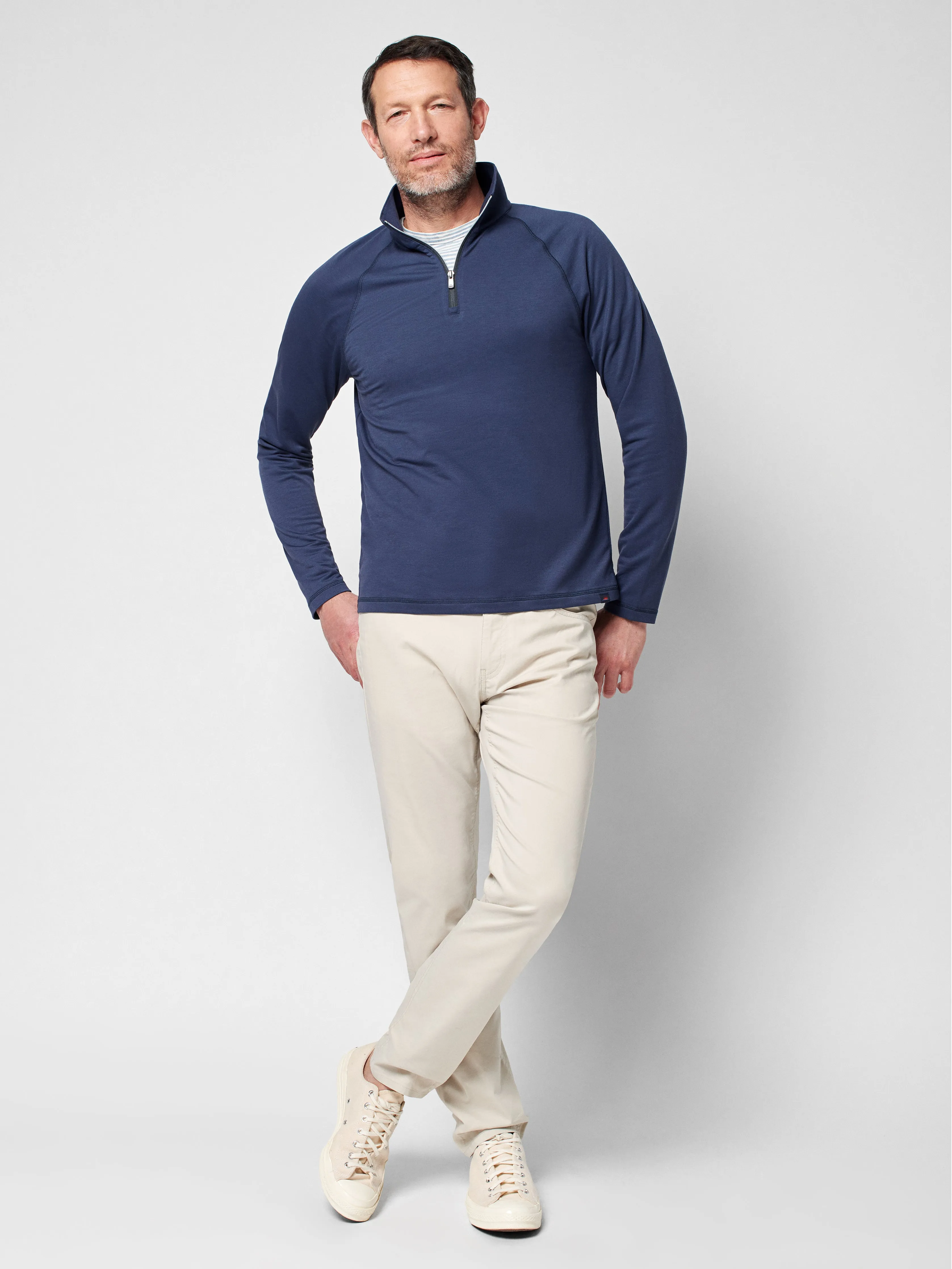 Movement™ Quarter Zip - Blue Nights sold by Faherty product image thumbnail 4