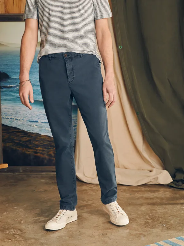 Coastline Stretch Chino (34" Inseam) - Blue Nights sold by Faherty