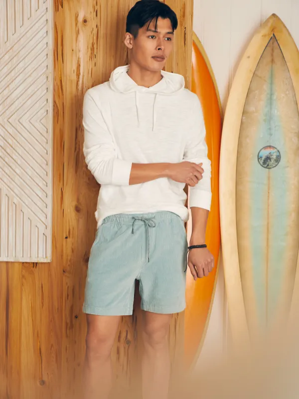 Essential Italian Knit Cord Short (6" Inseam) - Gulf Blue sold by Faherty