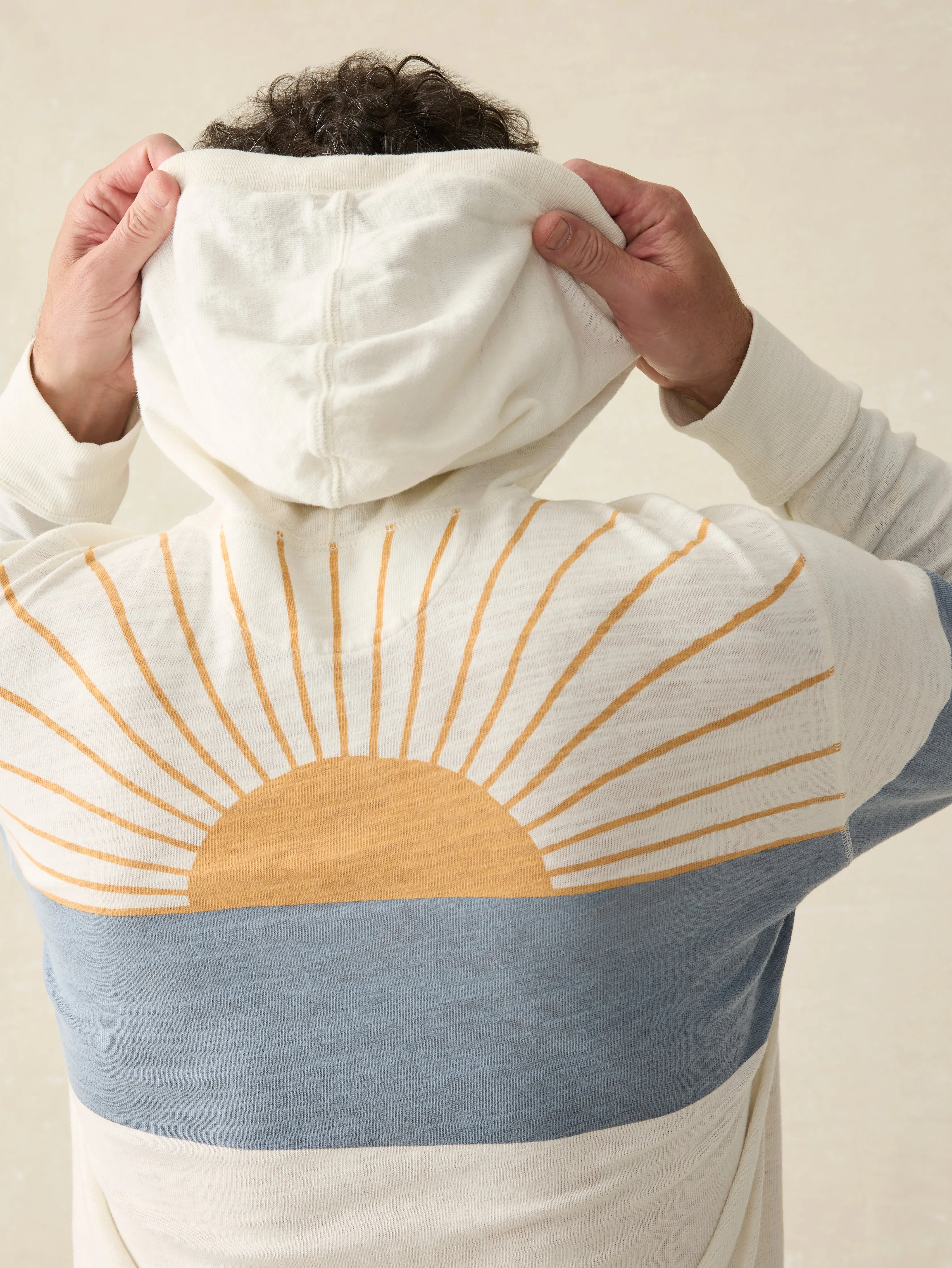 Sunwashed Sunray Hoodie - Ocean Sunrise sold by Faherty product image thumbnail 5