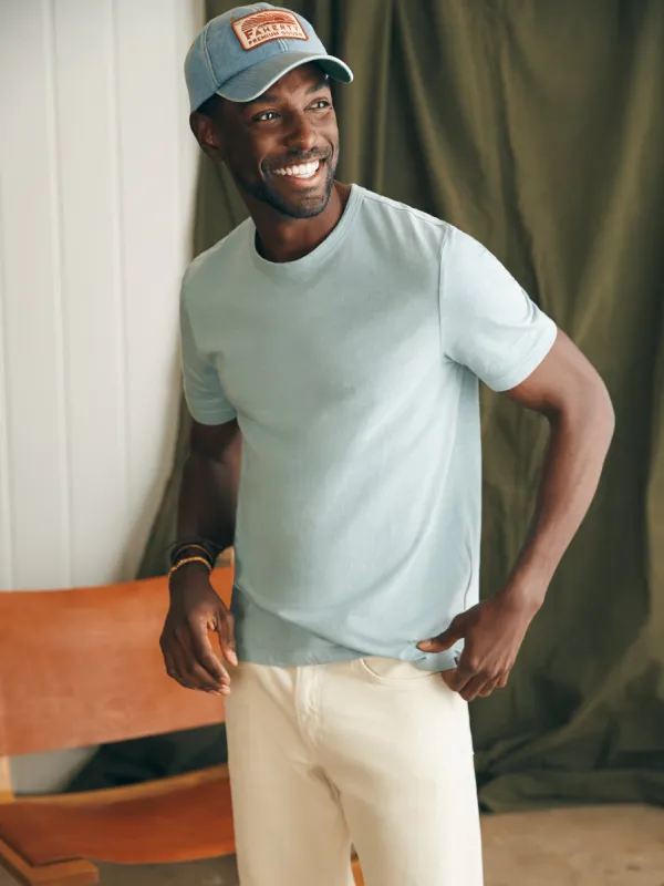 Sunwashed Tee (Tall) - Hull Teal sold by Faherty