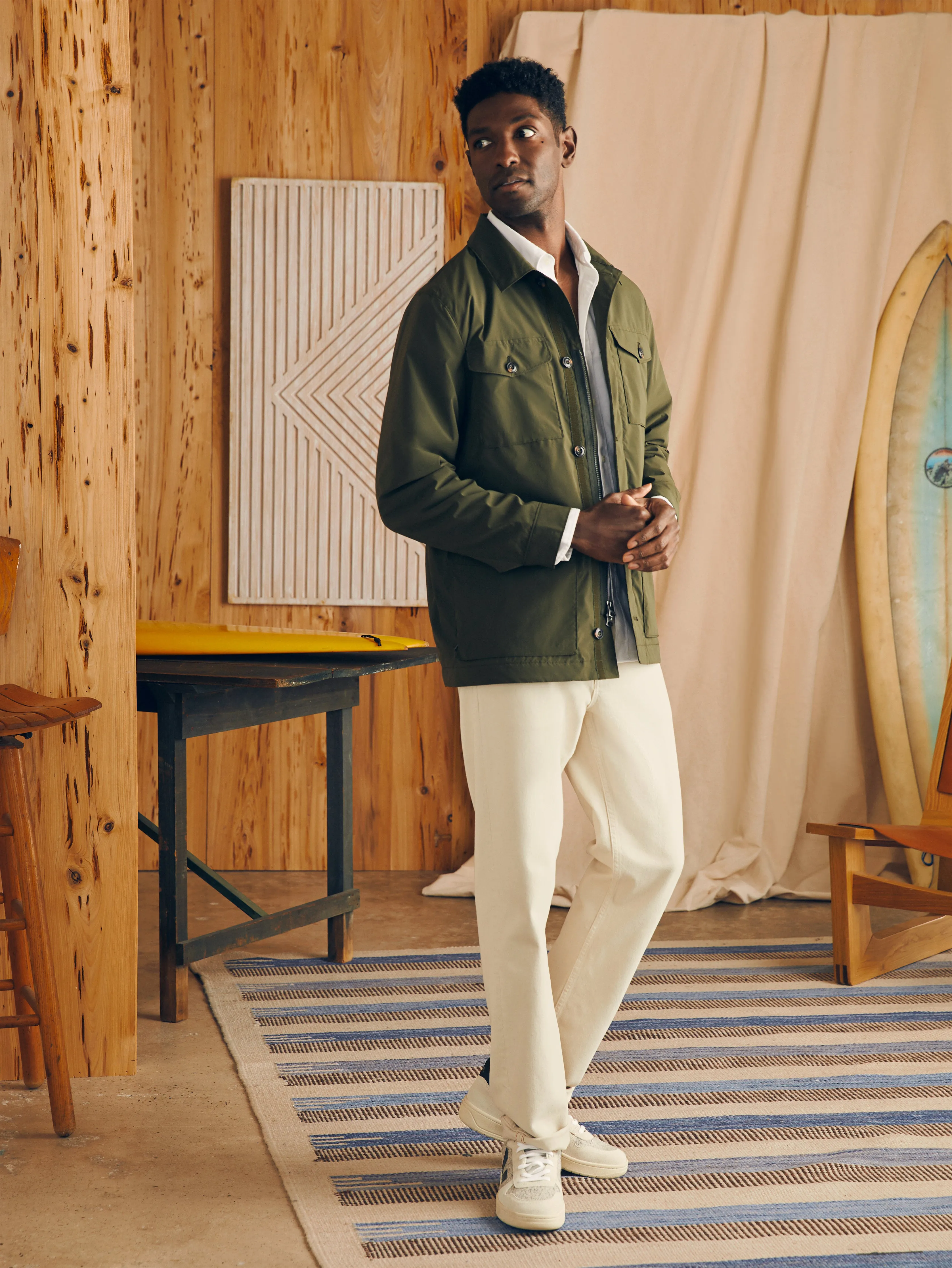 Movement Field Jacket - Cascade Olive sold by Faherty product image thumbnail 4