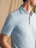 Movement™ Short-Sleeve Pique Polo Shirt - Clean Lake Feeder sold by Faherty