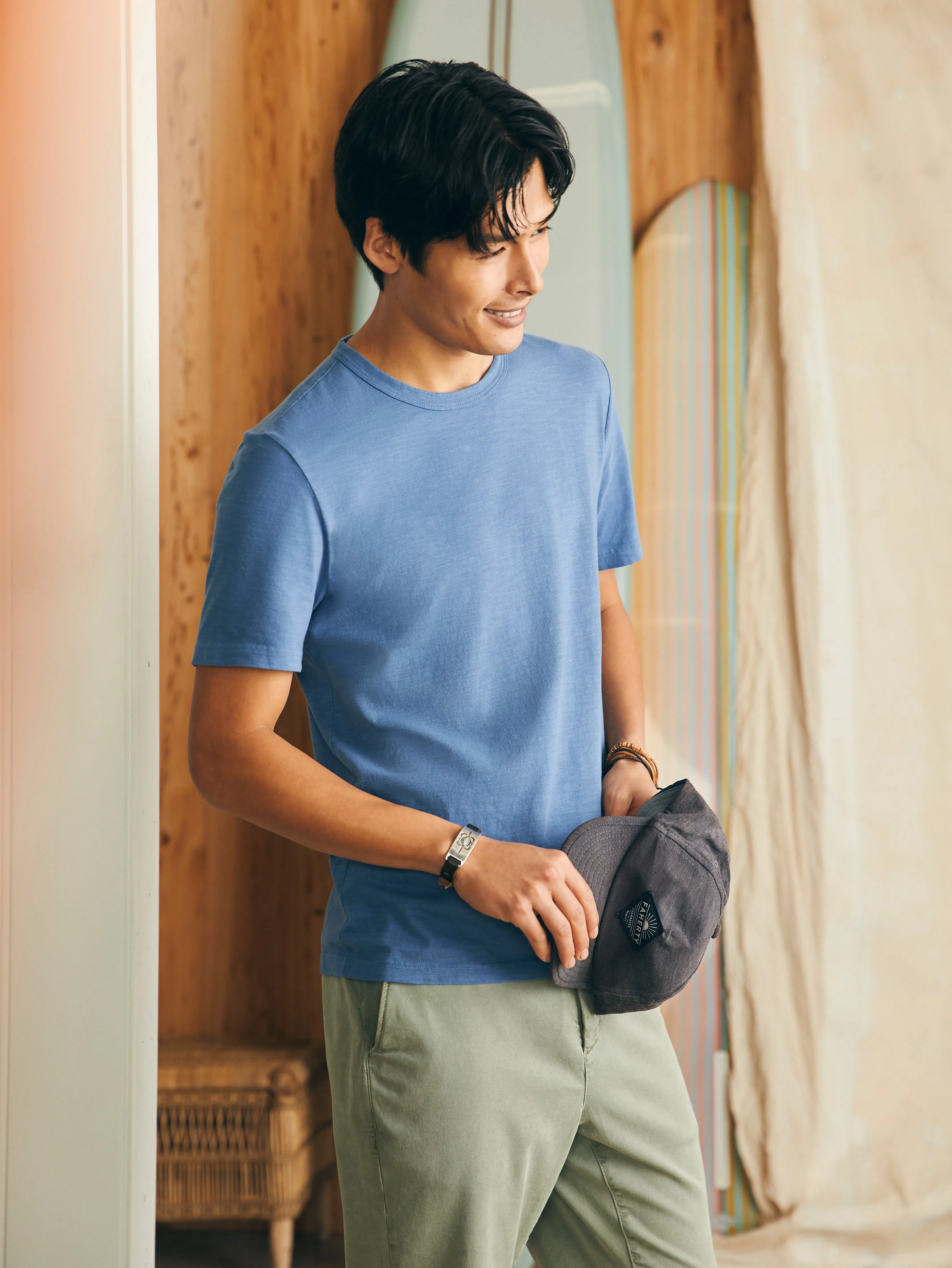 Sunwashed Tee - Blue Horizon sold by Faherty product image thumbnail 5