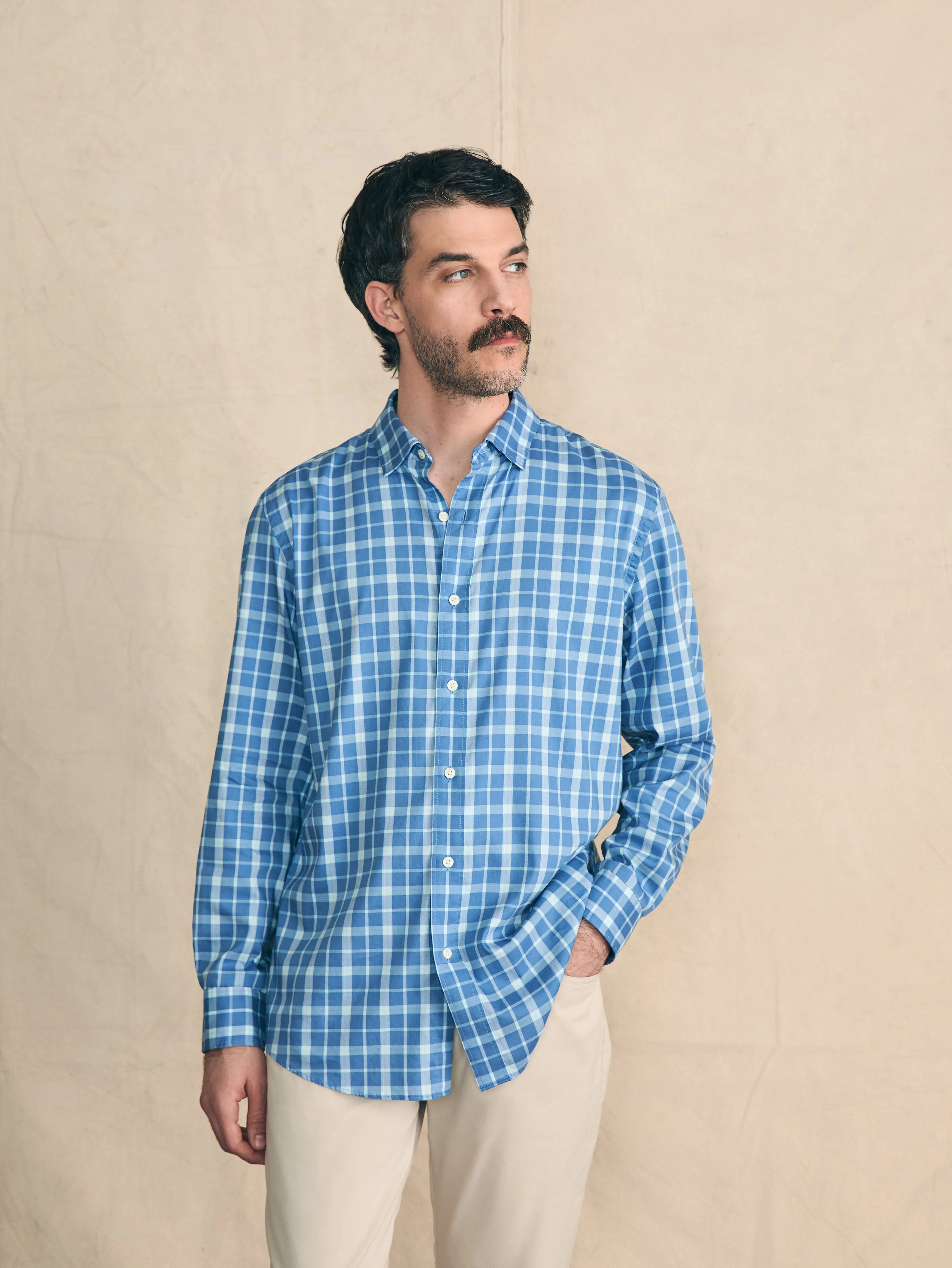 Movement™ Shirt Classic Fit - York Harbour Plaid sold by Faherty product image thumbnail 3