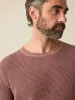 Sunwashed Crewneck Sweater - Plum Wine sold by Faherty