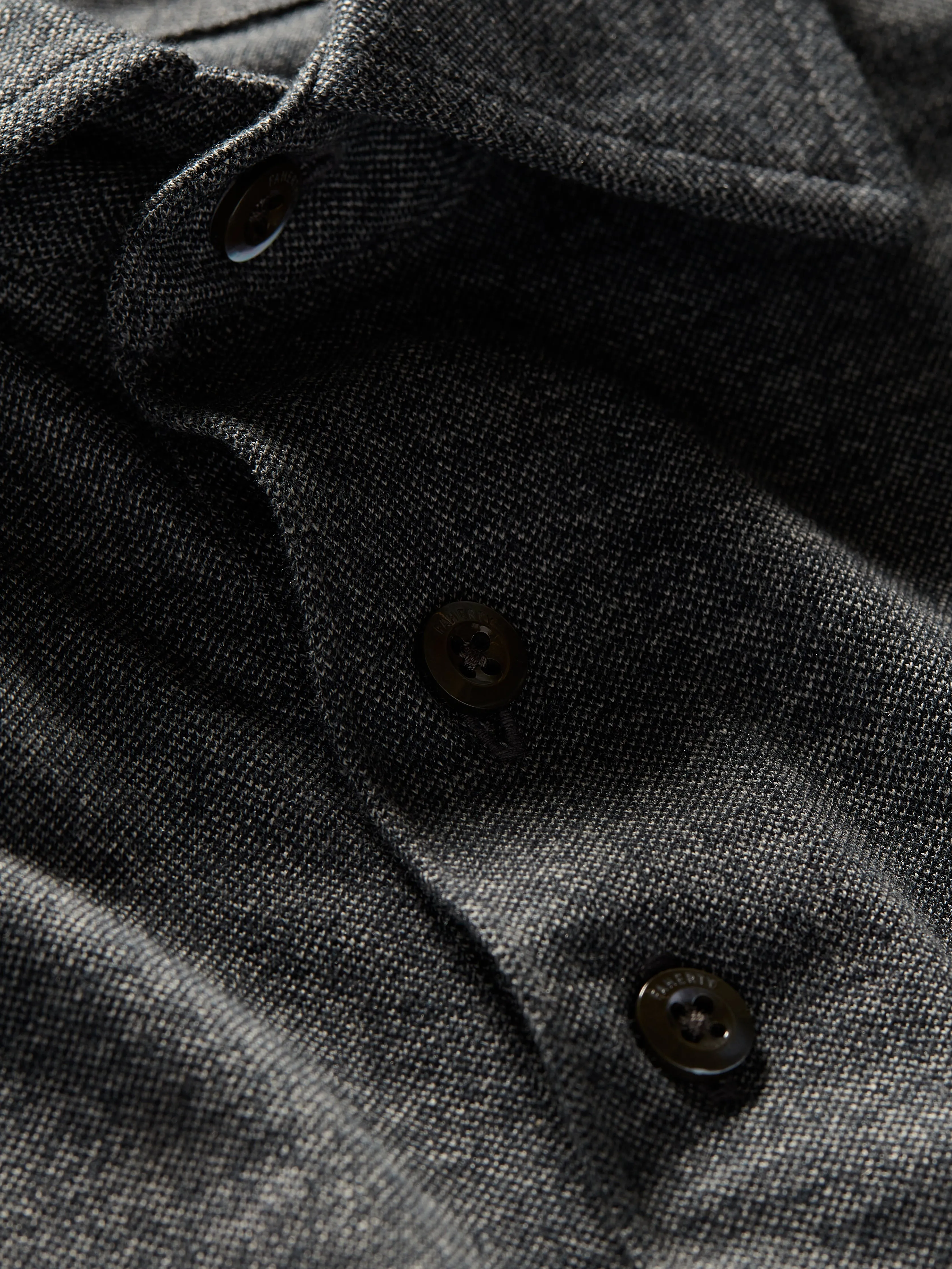 Short-Sleeve Movement™ Pique Polo - Dusty Iron Heather sold by Faherty product image thumbnail 4