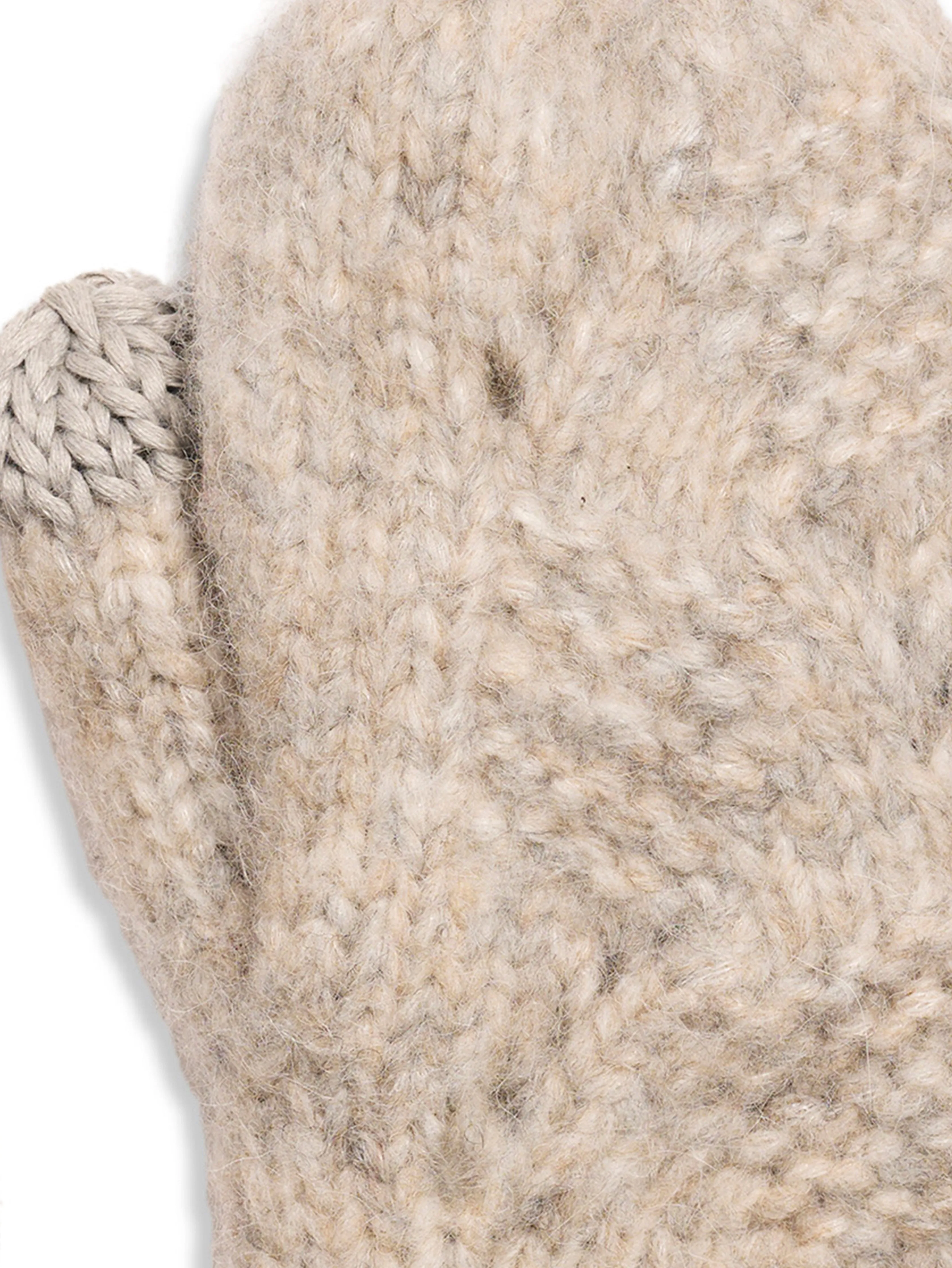 Marled Cable Mittens - Driftwood sold by Faherty product image thumbnail 2