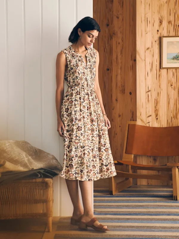 Isha Midi Dress - Taos Floral sold by Faherty